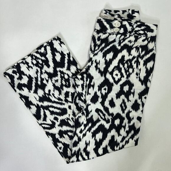 Ann Taylor LOFT Marisa Linen Wide Leg Pants Size 2P - Picture 1 of 8
